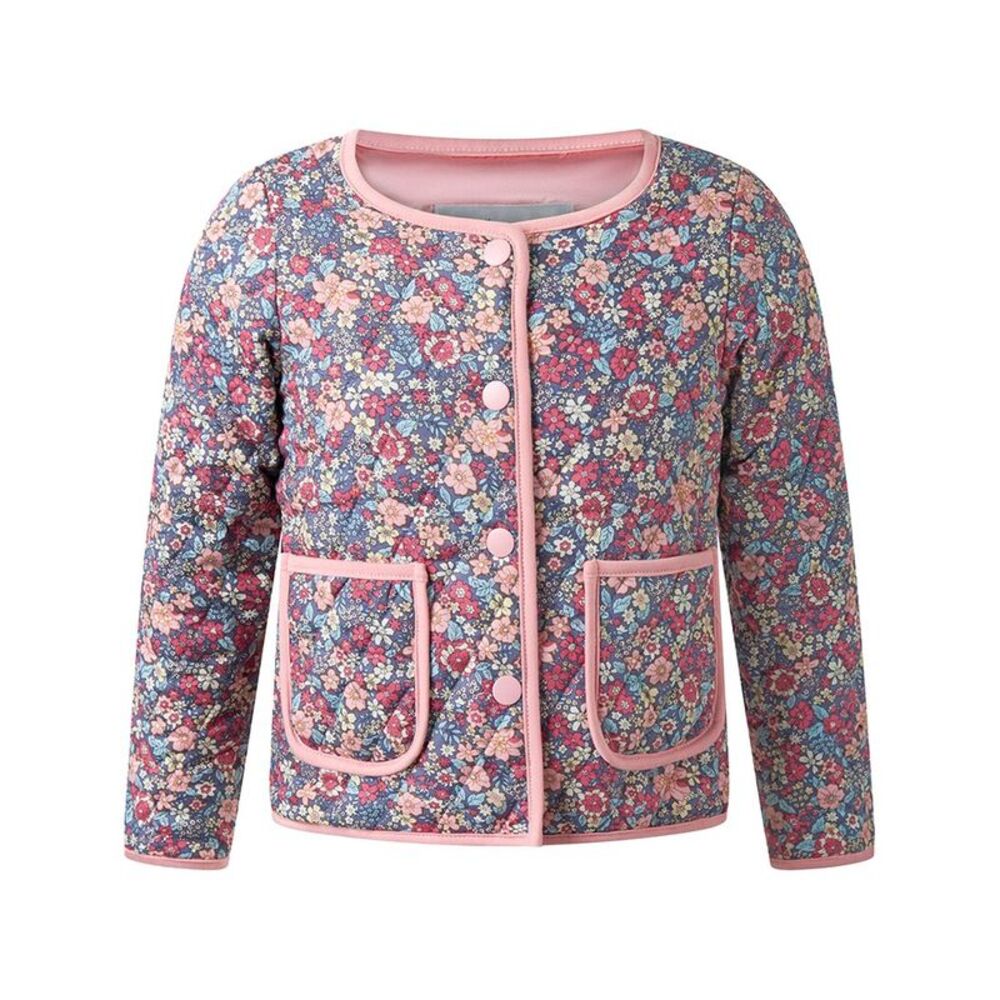Rachel Riley Girls Floral Quilted Jacket